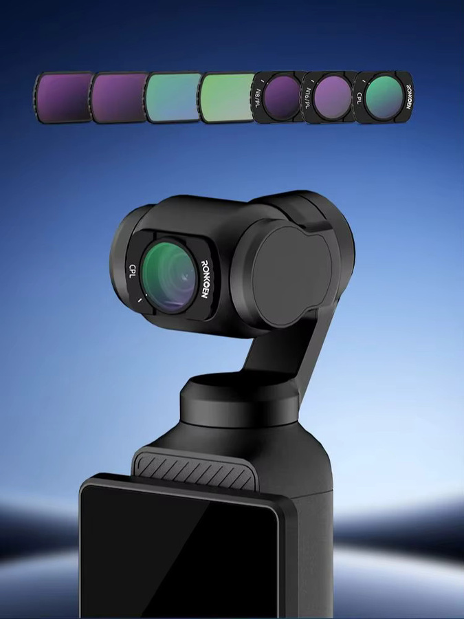 Ronkoen Magnetisches ND/CPL-Filterset für DJI OSMO Pocket 3 in Schwarz - Bild 1