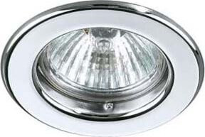 Brumberg Einbauleuchte starr in Chrom, rund mit transparentem Glas und GU5.3 Fassung, 50W - Bild 1