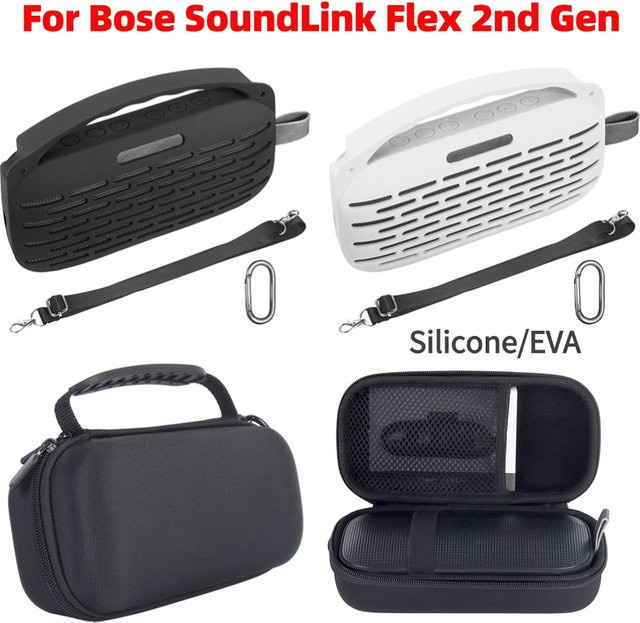 Bose SoundLink Flex Lautsprecher 2. Generation Schutzhülle aus Silikon und EVA in Schwarz mit Griff - Bild 1