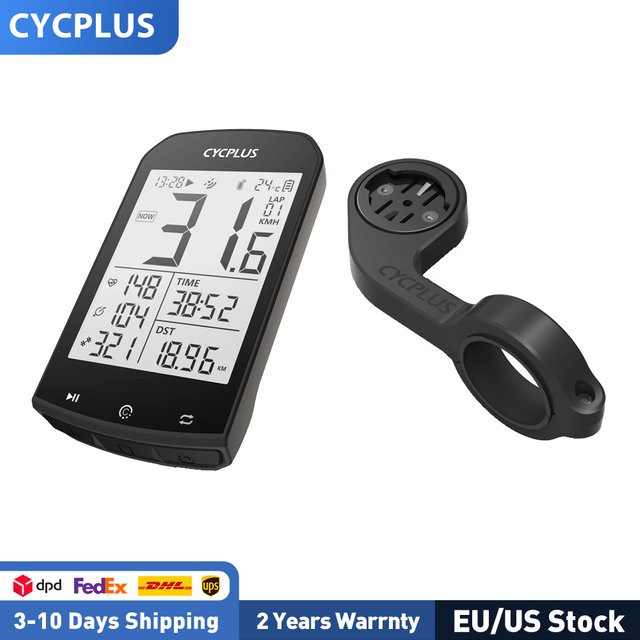 CYCPLUS M1+Z1 Fahrrad-GPS Drahtloser Fahrradcomputer in Schwarz mit 2,9-Zoll-LCD-Bildschirm, BLE 5.0, ANT+ und IPX6 Wasserdichtigkeit - Bild 1