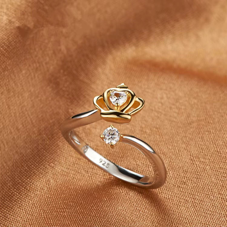 SAY Moissanit-Ring, 925 Silber, Damen, Verlobungsring - Bild 2