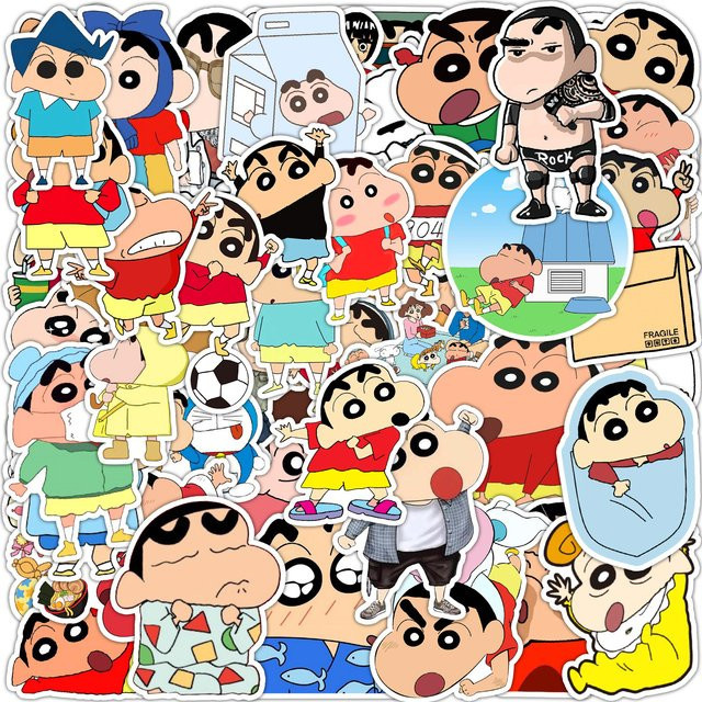 Keeppley Cartoon Crayon Shin-chan Aufkleber, 60-teiliges Set - Bild 1