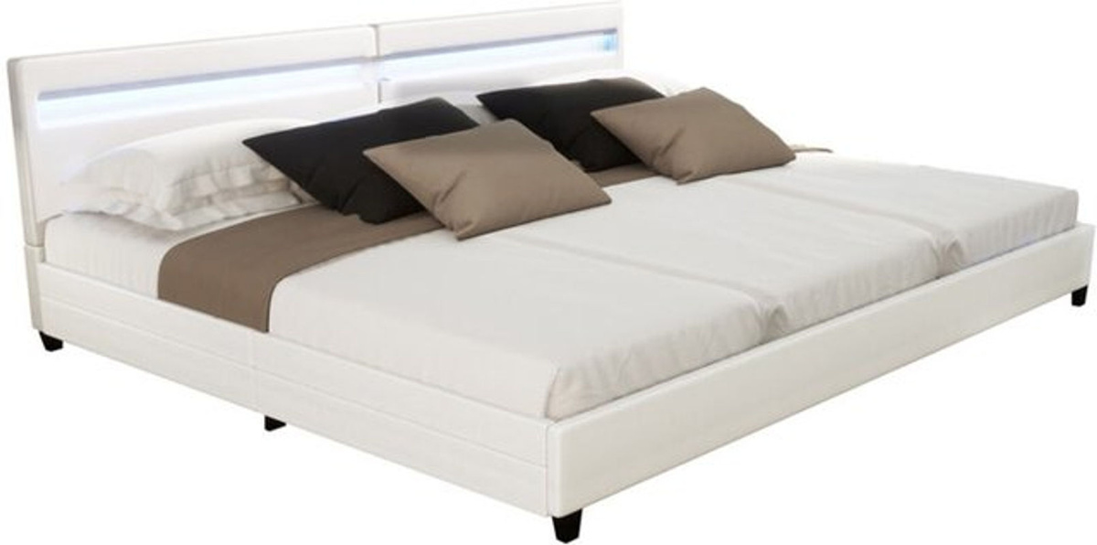 HOME DELUXE Familienbett NUBE mit Schubladen und Matratze, Weiß, B/T: 270 x 200 cm - Bild 2