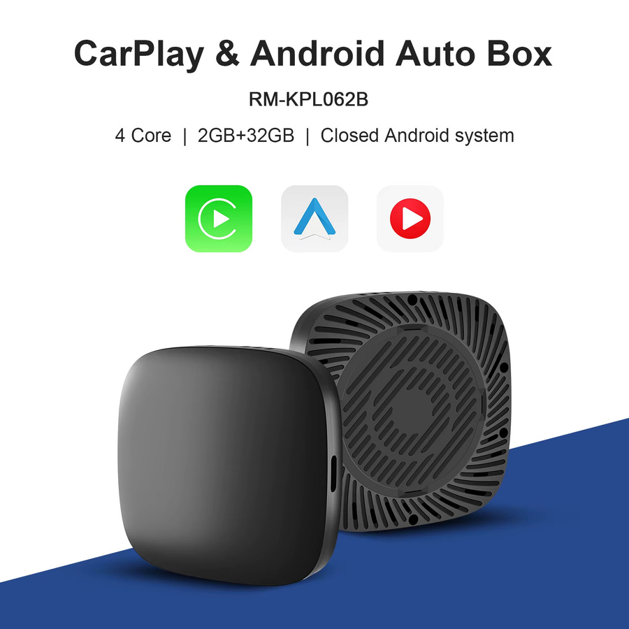 LEXXSON 3-in-1 Android 13 CarPlay AI Box mit Quad-Core Prozessor, 4G SIM-Karte Unterstützung, YouTube und Netflix in Schwarz - Bild 2