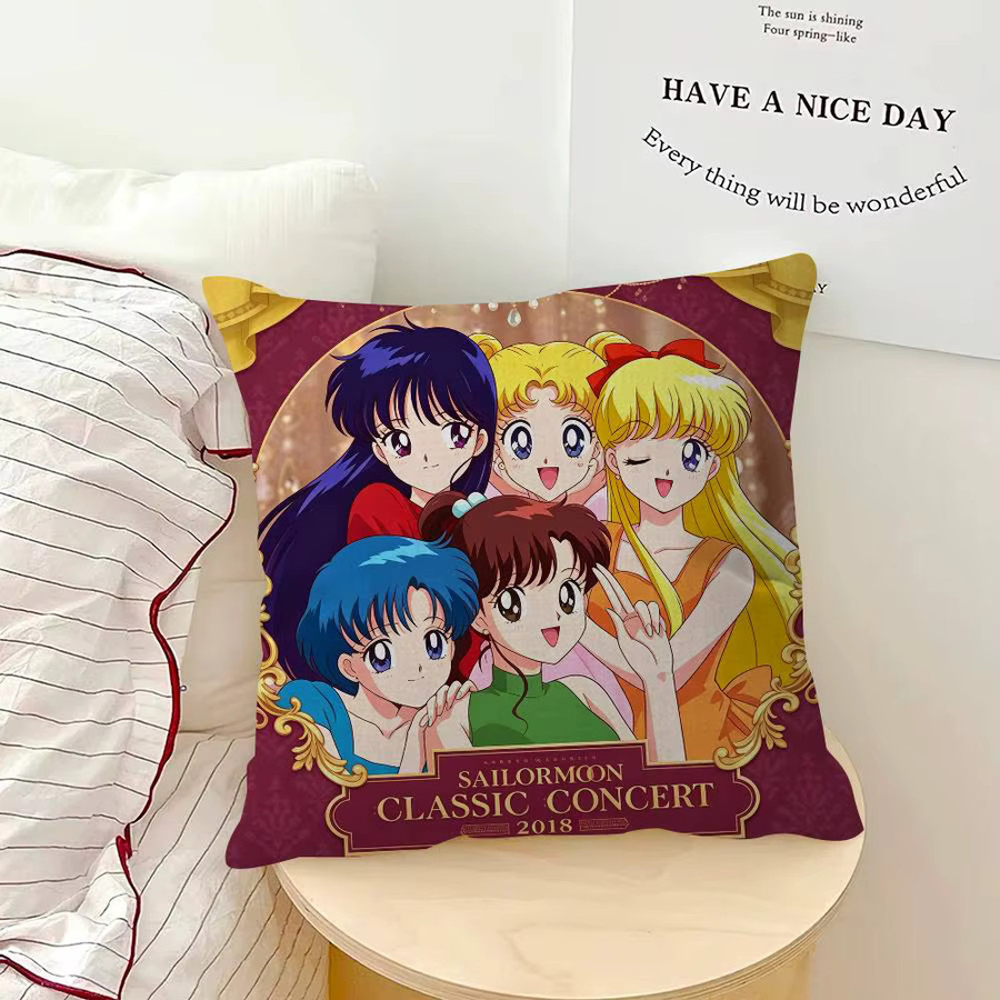 Dekorativer Anime Kissenbezug Sailor Moon mit künstlicher Stickerei, Multicolour, 30 x 30 cm - Bild 3
