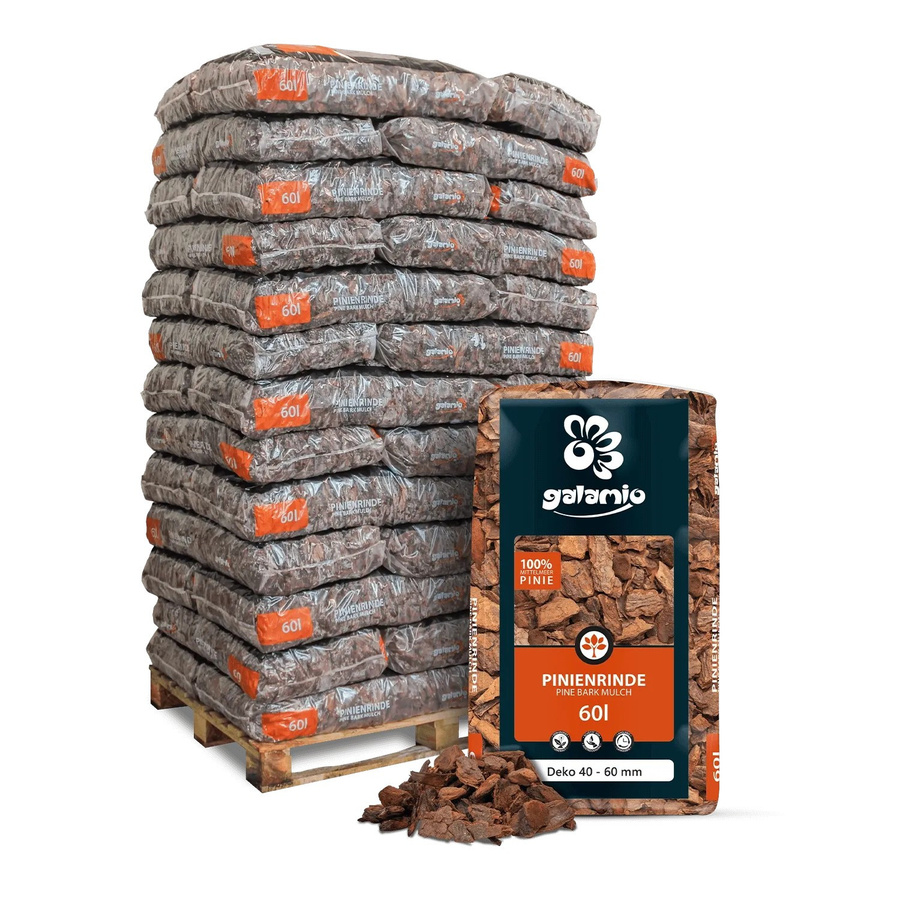 Galamio Rindenmulch Pinie Deko 2340 l Palette - Bild 2