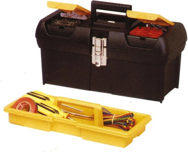 Stanley Werkzeugbox Millenium mit Einsätzen, Schwarz, B/T/H: 41,1 x 19,9 x 18,5 cm - Bild 2