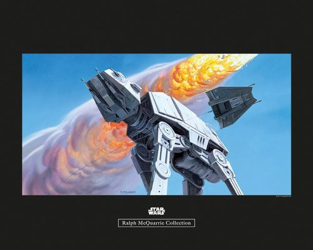 Komar Wandbild Star Wars AT-AT, Multicolor, Breite: 50 cm, Höhe: 40 cm - Bild 1