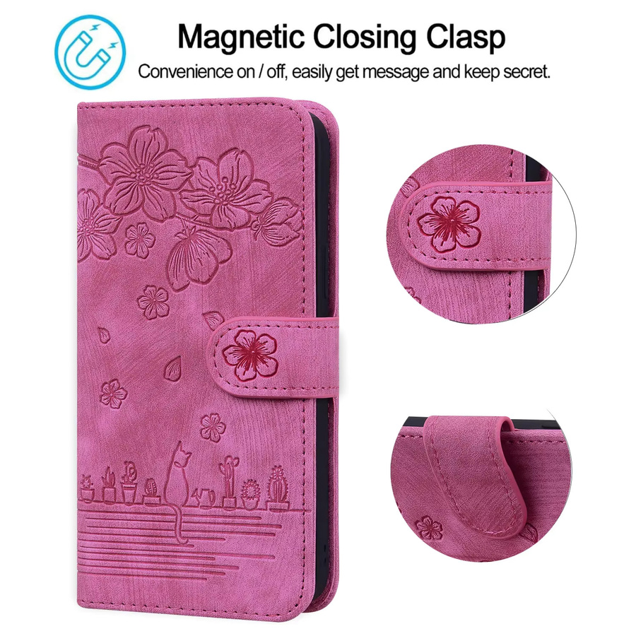 Leder-Flip-Handyhülle für Samsung Galaxy S20 FE S21 S22 Plus S23 S24 S25 S26 Ultra in Braun mit Magnetverschluss und Ständerfunktion - Bild 2