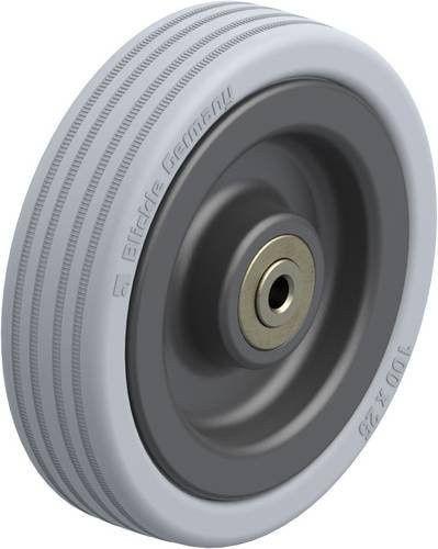 Blickle VPA 100/6K Kunststoff-Rad in Grau und Schwarz mit einem Durchmesser von 100 mm und einer Tragfähigkeit von maximal 90 kg - Bild 1