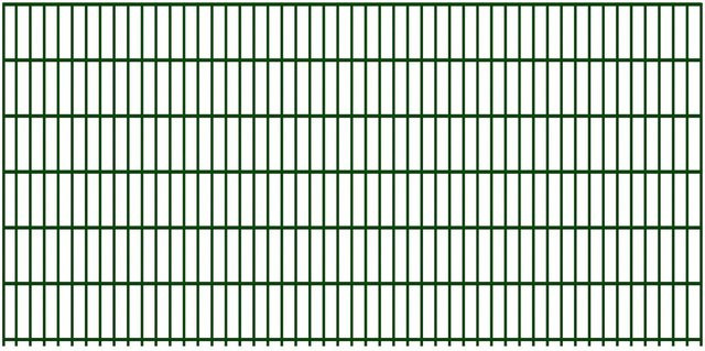 Doppelstabmatte Moosgrün 250 cm x 123 cm mit 6/5/6 mm Drahtstärke - Bild 1