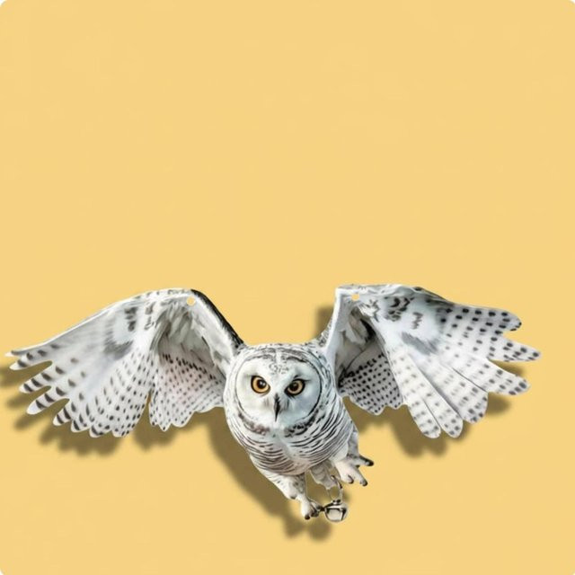 Binchi Reflektierender Raubvogel-Lockvogel als Abschreckgerät zur Vogelabwehr in Weiß - Bild 1