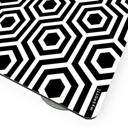 mySPOTTI Mini-Spritzschutz Pandora aus Aluverbund in Schwarz oder Weiß, B/T/H: 41,0 x 59,0 x 1,0 cm - Bild 1