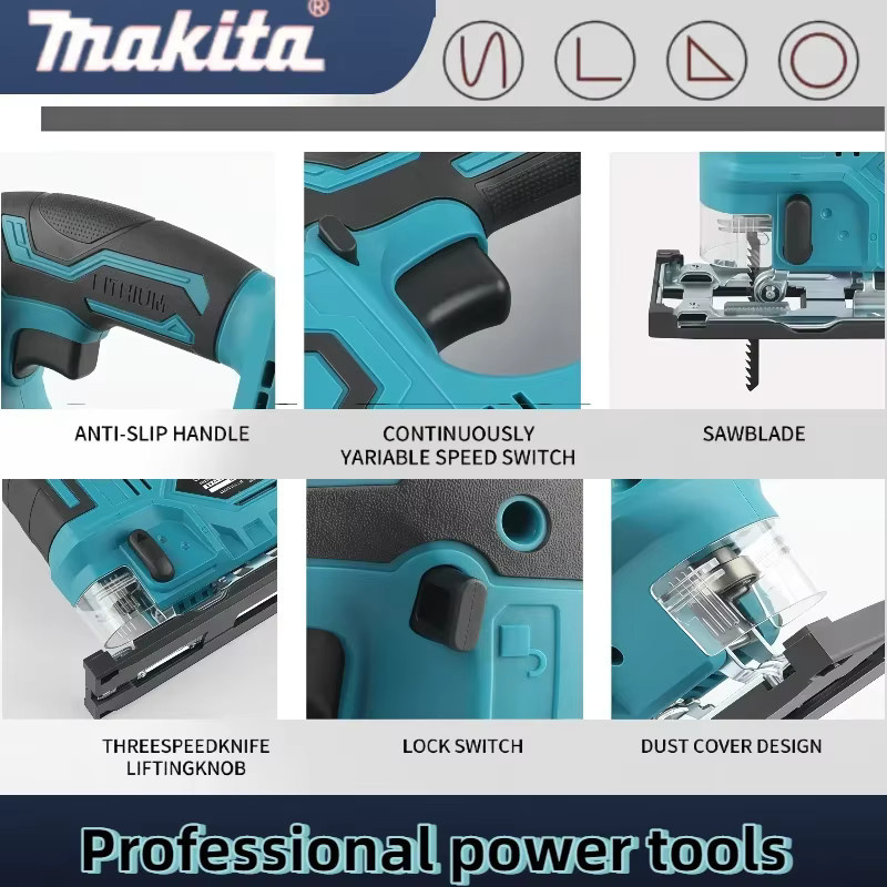 Makita DJV182Z Bürstenlose Stichsäge 18V mit 340W und Sägeblatt ohne Akku - Bild 4