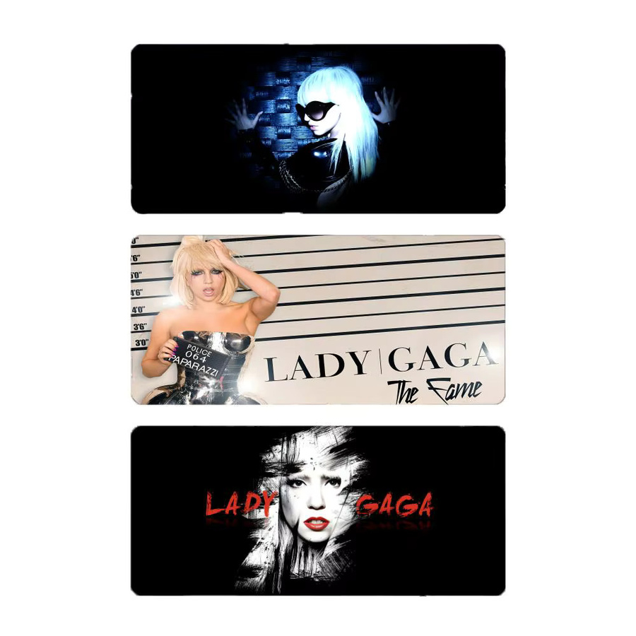 Singer Bold L-Lady Gaga Gaming-Mauspad mit LockEdge in Schwarz und Multicolour - Bild 2