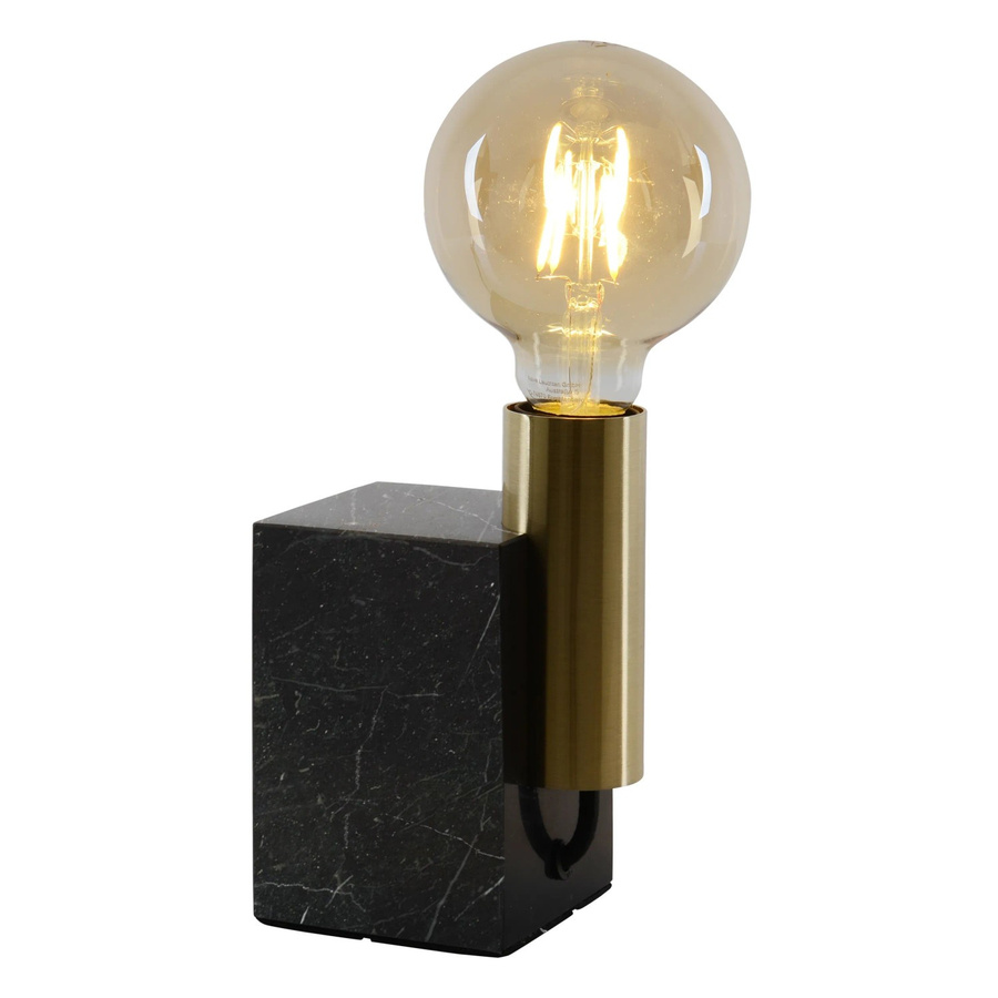 Näve Tischleuchte Gemma aus Marmor und Messing in Gold/Messing, Höhe: 16 cm - Bild 2