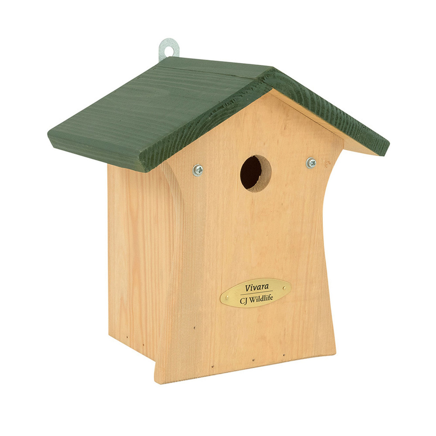 CJ Wildlife Nistkasten Bonaire aus Holz in Grün und Braun mit 28 mm Wandstärke - Bild 2