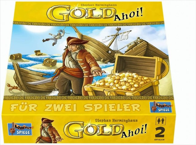 Asmodee Gold Ahoi, Piraten, Pappe / Karton, Gelb - Bild 1