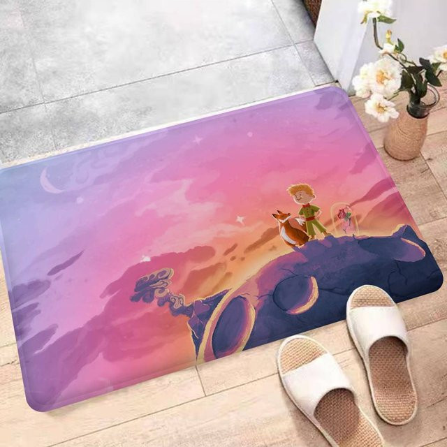 Miniso Badematte Der kleine Prinz, Rutschfest und Weich, B/B: 40 x 60 cm, Mehrfarbig - Bild 1