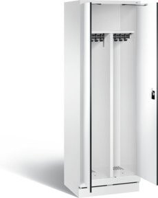 C+P Spind Evolo Schwarz-Weiss mit Front in Weiß und Korpus in Verkehrsweiß, H x B x T: 180 x 61 x 50 cm - Bild 1