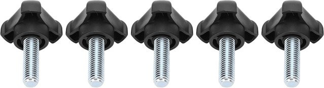 TOMTOP JMS 5er Set Dreieckige Kunststoff-Griffschrauben aus Nylon in Schwarz M10 30mm - Bild 1