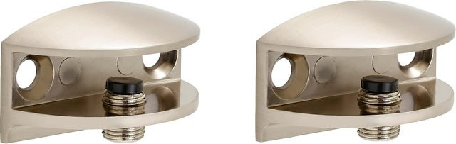 OBI Befestigungsclip für Glas in Nickel/Silber, B/T/H: 2,0 x 3,5 x 1,7 cm - Bild 1