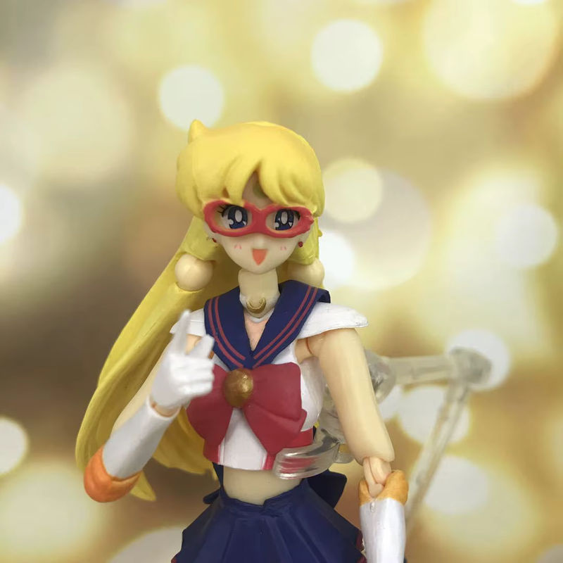 Bandai Sailor Moon Sailor Venus Minako Aino Anime Action Figure aus Kunststoff, mehrfarbig, Höhe: 16 cm - Bild 4