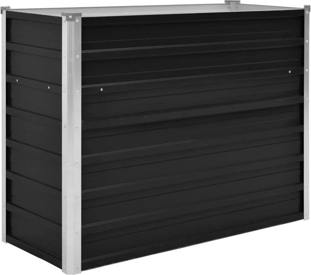 furnicato Garten-Hochbeet aus verzinktem Stahl in Anthrazit matt, B/T/H: 100 x 40 x 77 cm - Bild 1