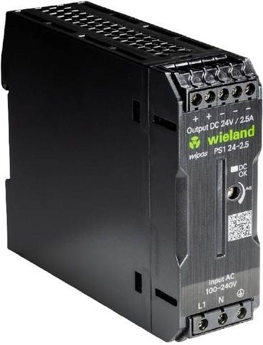 Wieland Electric 81.000.6520.6 Schaltnetzteil 24V 2.5A 60W Schwarz - Bild 1