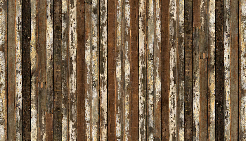NLXL Wandtapete Scrapwood Design in Braun, Vliesmural PHE-13 - Bild 1