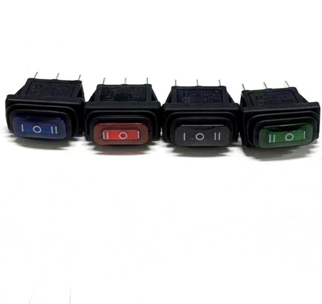 ElectricaEquipment 5er Set wasserdichte Wippschalter mit Beleuchtung, 3-Pin, 2/3 Positionen, 15A 250VAC/20A 125V - Bild 1
