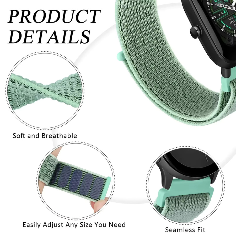 Uhrenarmband Huawei Watch Fit 3, Nylon, Textil/NATO, Unisex - Bild 3