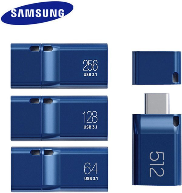 Samsung USB Typ-C Flash-Laufwerk in Blau für Smartphone, Tablet und PC - Bild 1