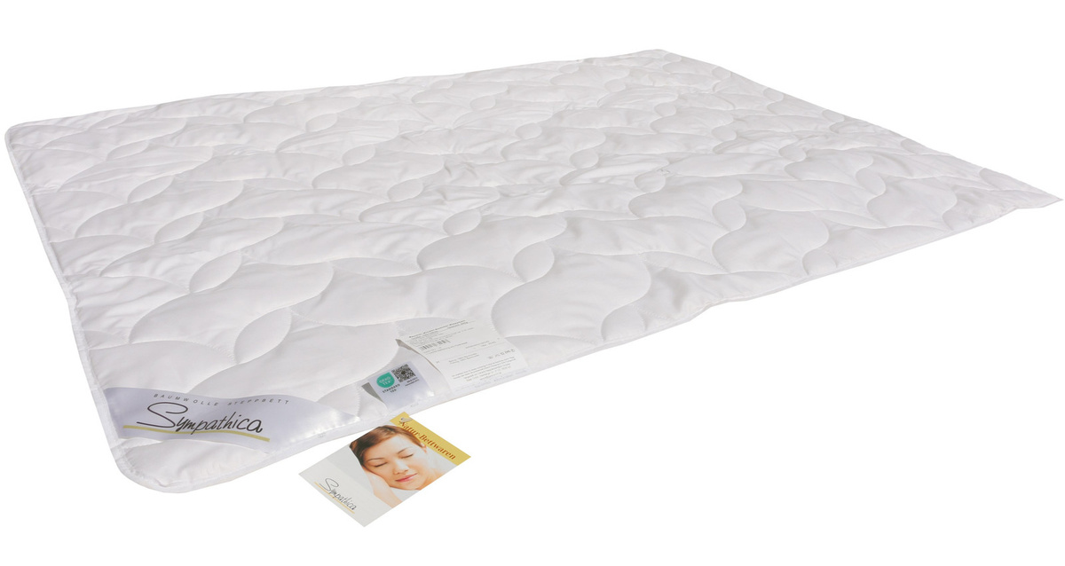 Garanta Bio Baumwolldecke für Kinder als Sommerbettdecke, Weiß, B/H: 100 x 135 cm - Bild 1