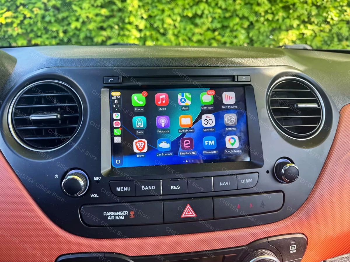 CHSTEK Android 14 Autoradio für Hyundai i10 Grand 2013-2018 mit Carplay, GPS, WIFI, 4G und Bluetooth in Schwarz - Bild 4