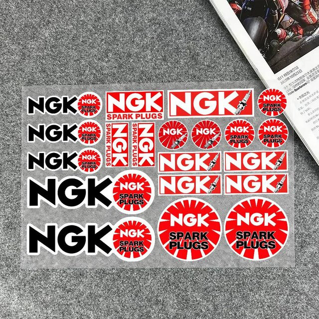 NGK Zündkerzen Vinyl-Aufkleber für Auto, Motorrad und Laptop - Bild 1