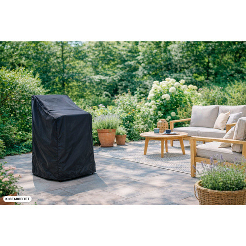CASAYA Stuhl-Schutzhülle Deluxe für Sessel aus Polyester, grau, B/T/H: 65 x 65 x 120 cm - Bild 2