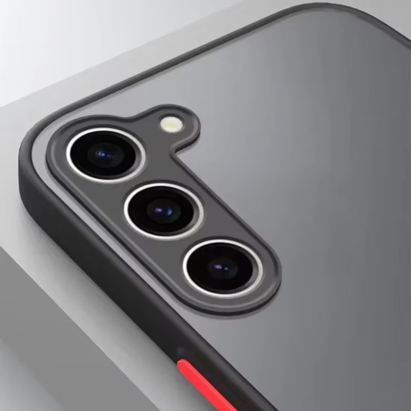 Samsung Handyhülle Frosted Drop Protection Case in Schwarz für Galaxy S24 Ultra S23+ S22 S20 S21FE A55 A54 A35 A25 A15 A05S - Bild 3
