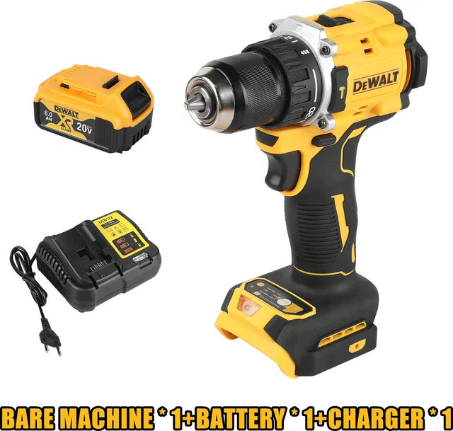 DeWalt DCD805 Akku-Bohrschrauber 20 V gelb bürstenloser Schlagbohrschrauber - Bild 1