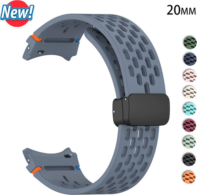 Uhrenarmband Silikon, Schwarz, für Samsung Galaxy Watch - Bild 1