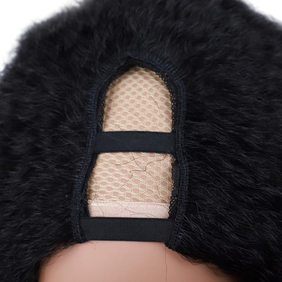 Synthetische Perücke, afro verworren lockig, schwarz, Damen - Bild 4