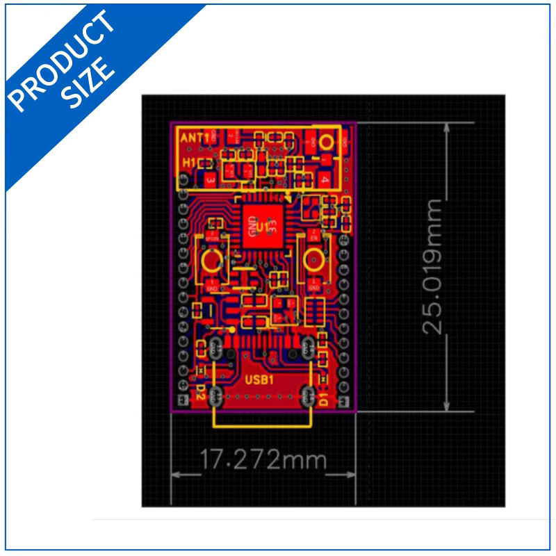 QSZNTEC ESP32-C6 Entwicklungsplatine mit RISC-V Prozessor, Low-Power Wi-Fi und Bluetooth Dual-Mode-Chip in Schwarz - Bild 3