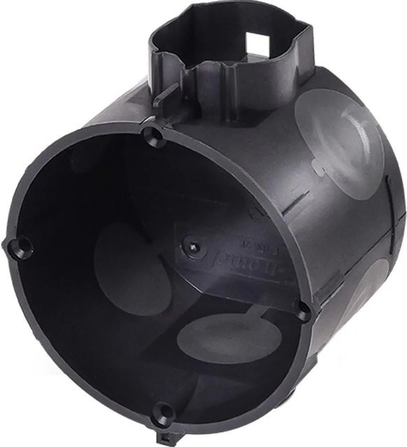 F-Tronic Schalterdose winddicht in Schwarz mit 4 Schraublöchern, 25 Stück, B: 45 mm x H: 60 mm - Bild 1