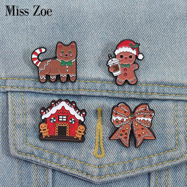 Miss Zoe Broschen Lebkuchenmann Emaille, Bunt, Kinder - Bild 1