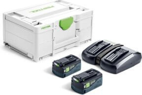 Festool Energie-Set SYS 18V mit 2x HP 5,0 Akkus und TCL 6 DUO in Weiß - Bild 1