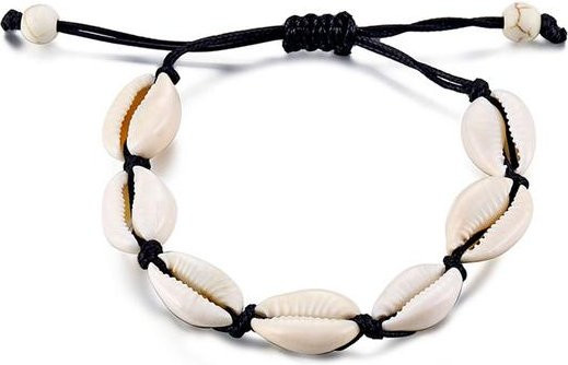 Wucifang Jewelry Fußkettchen, Leder, Muschel, Weiß, Damen - Bild 1