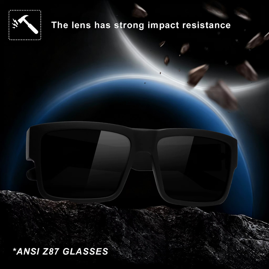 MAXJULI Z87 XL Sportsonnenbrille, Vollrand, TR90, Unisex, black - Bild 4