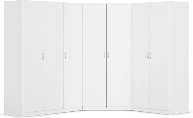 RAUCH BLUE Eckschrank Case in Alpinweiß mit Innenaufteilung für Schlafzimmer und Ankleidebereich, B/T/H: 273,1 x 208,0 x 197,0 cm - Bild 1