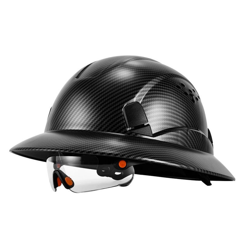 LOEBUCK Kohlefaser-Vollrandschutzhelm GM850 mit CE-Brille in Grau - Bild 5