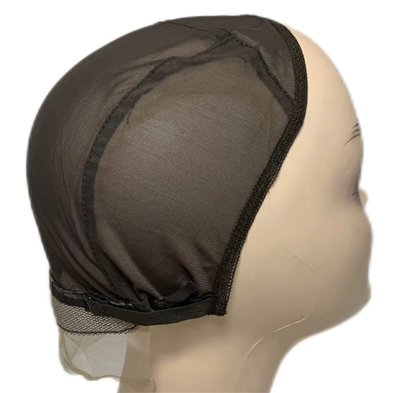 Perückenkappe ohne vordere Spitze, verstellbare Träger, Beige/Braun/Schwarz - Bild 2
